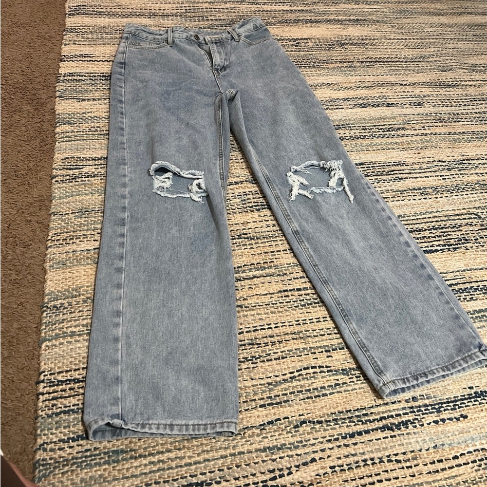 SHEIN petite ripped jeans